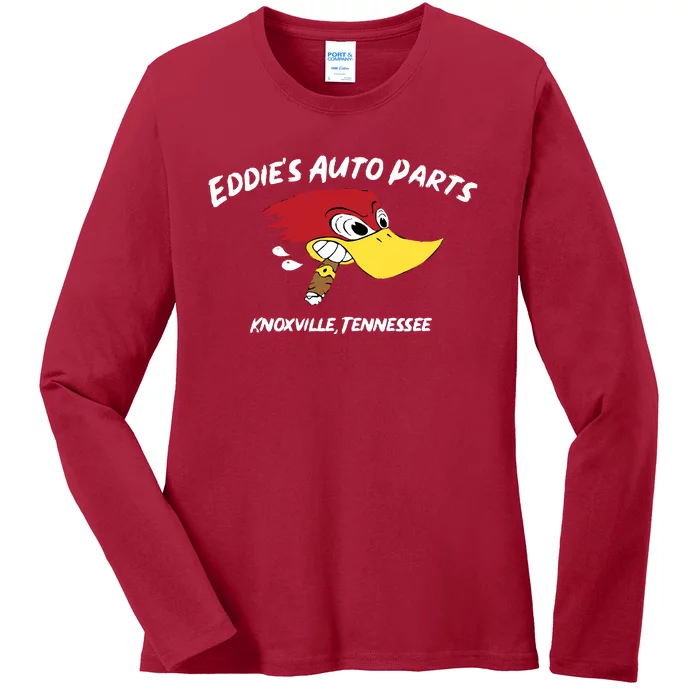 Eddies Auto Parts Ladies Long Sleeve Shirt