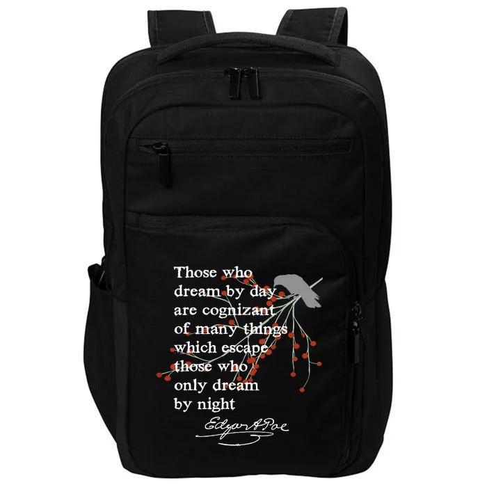 Edgar Allan Poe Writer Gift Poet English Teacher Impact Tech Backpack