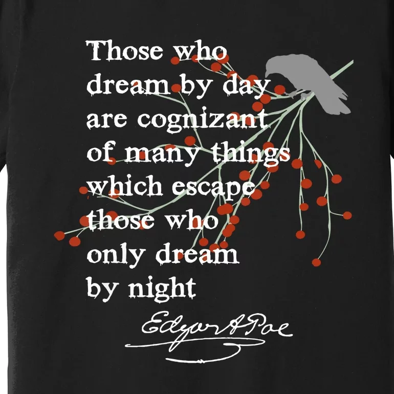 Edgar Allan Poe Writer Gift Poet English Teacher Premium T-Shirt