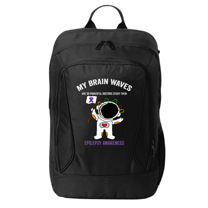 Epilepsy Awareness Purple Ribbon Spacethemed Epilepsy City Backpack