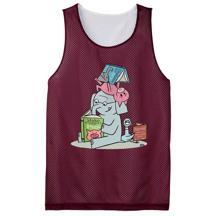 Elephant And Piggie Elephant And Piggie Mesh Reversible Basketball Jersey Tank