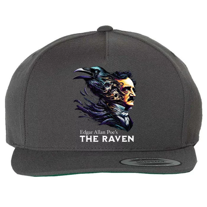 Edgar Allan Poes The Raven N.E.V.E.R.M.O.R.E Wool Snapback Cap