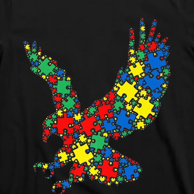 Eagle Autism Puzzle for Autism Awareness T-Shirt