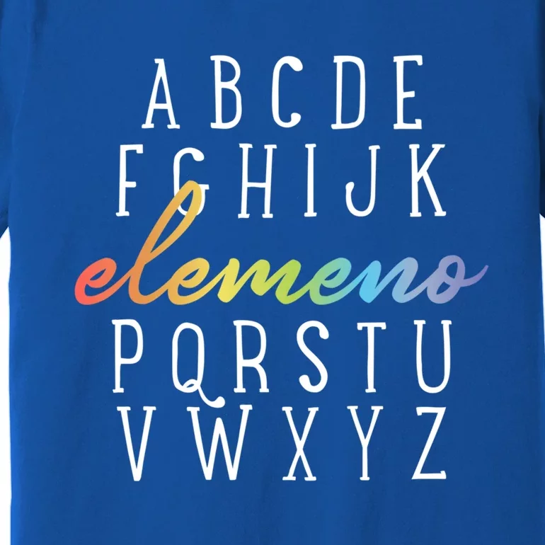 Eleo Alphabet Preschool Kindergarten School Teacher Funny Gift Premium T-Shirt