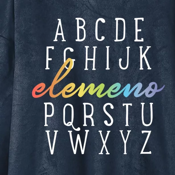 Eleo Alphabet Preschool Kindergarten School Teacher Funny Gift Hooded Wearable Blanket