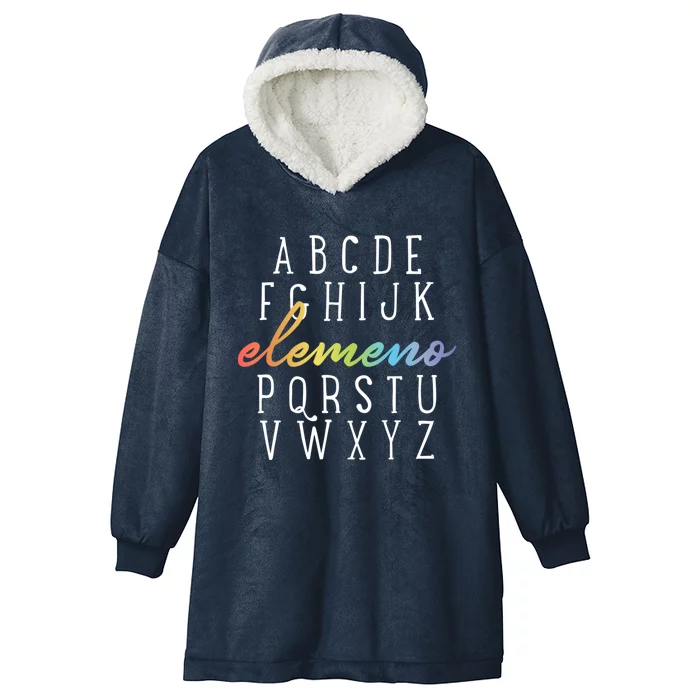 Eleo Alphabet Preschool Kindergarten School Teacher Funny Gift Hooded Wearable Blanket