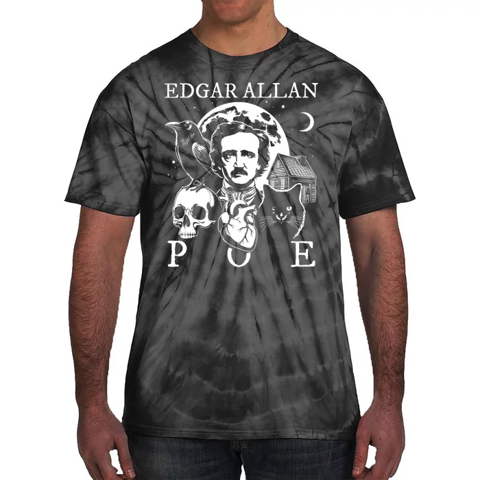 Edgar Allan Poe Poems Quotes Raven Literature Tie-Dye T-Shirt