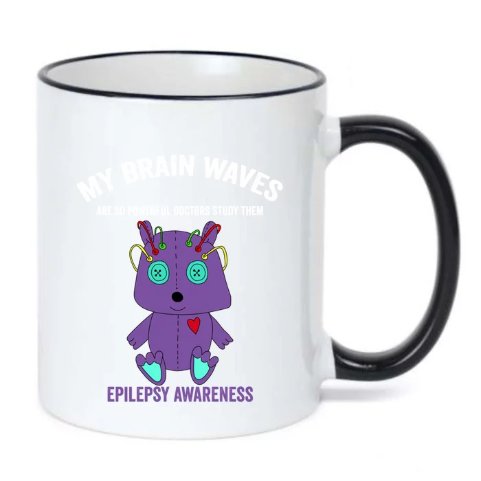 Epilepsy Awareness Purple Ribbon Gift Epilepsy Awareness Month Gift Black Color Changing Mug