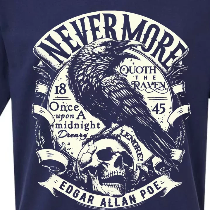 Edgar Allan Poe Quoth The Raven Sueded Cloud Jersey T-Shirt