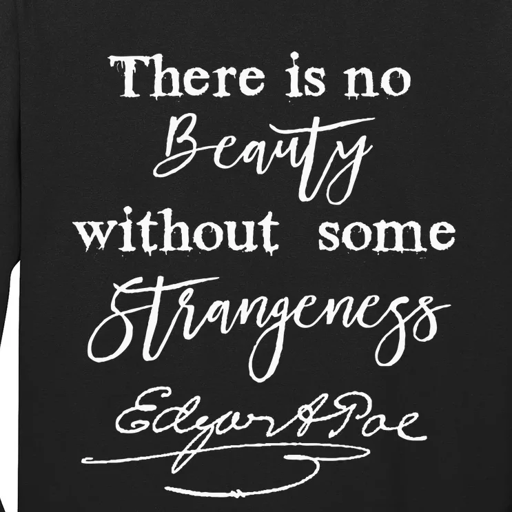 Edgar Allan Poe Writer Art Literary Gifts Gothic Bookworm Long Sleeve Shirt