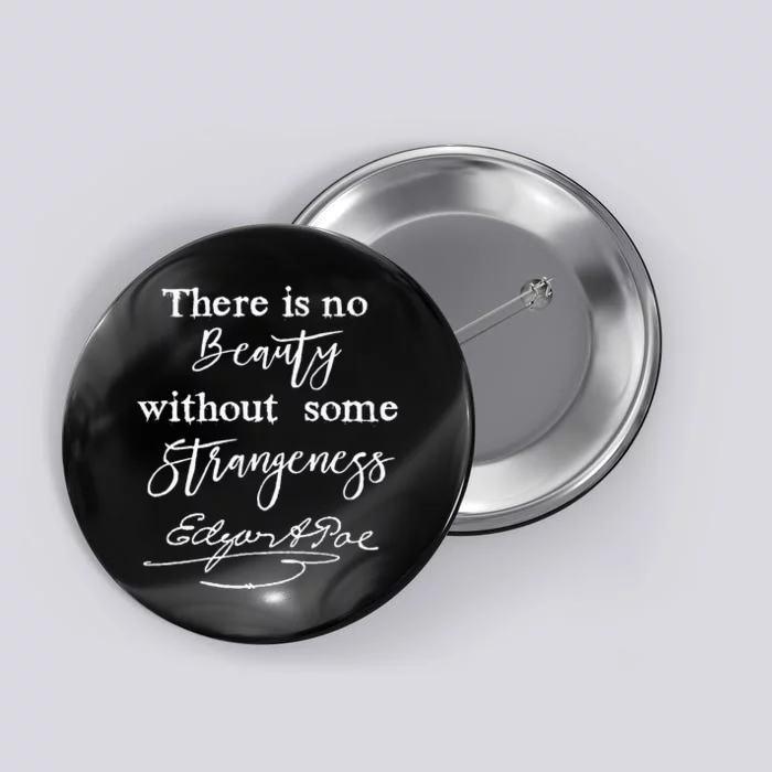 Edgar Allan Poe Writer Art Literary Gifts Gothic Bookworm Button