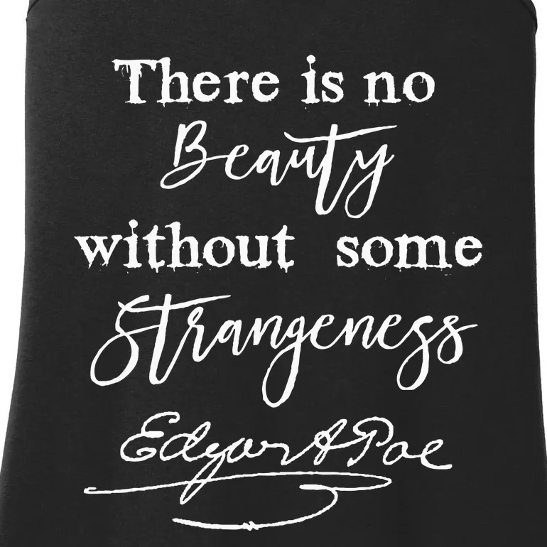 Edgar Allan Poe Writer Art Literary Gifts Gothic Bookworm Ladies Essential Tank