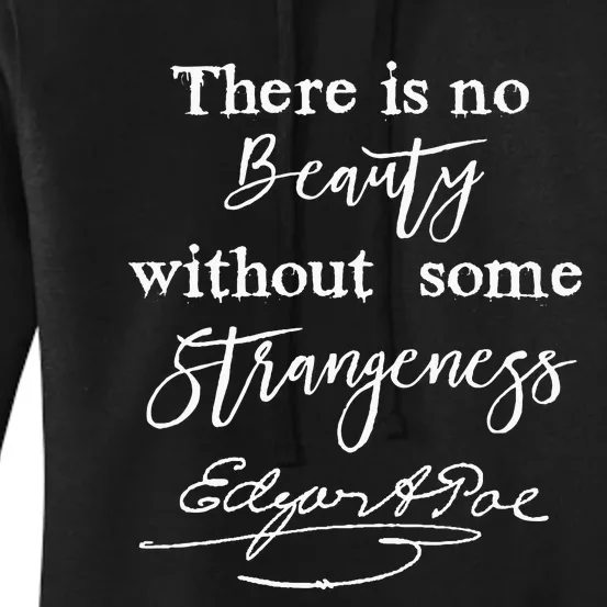 Edgar Allan Poe Writer Art Literary Gifts Gothic Bookworm Women's Pullover Hoodie