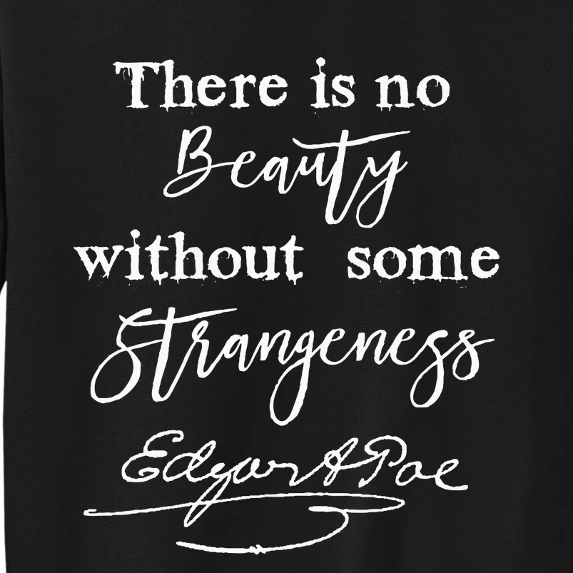 Edgar Allan Poe Writer Art Literary Gifts Gothic Bookworm Tall Sweatshirt