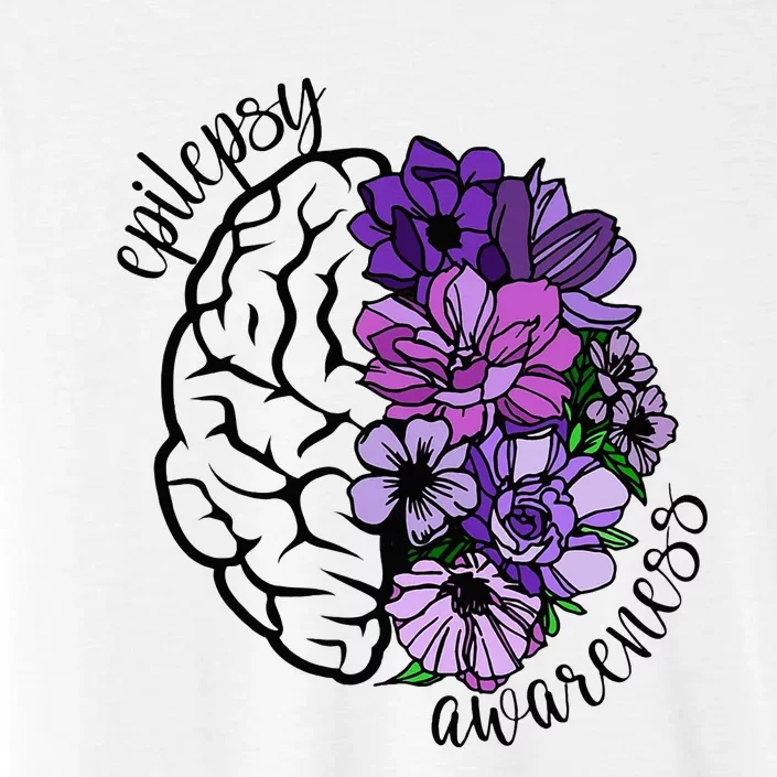 Epilepsy Awareness Purple Brain Flower ChromaSoft Performance T-Shirt