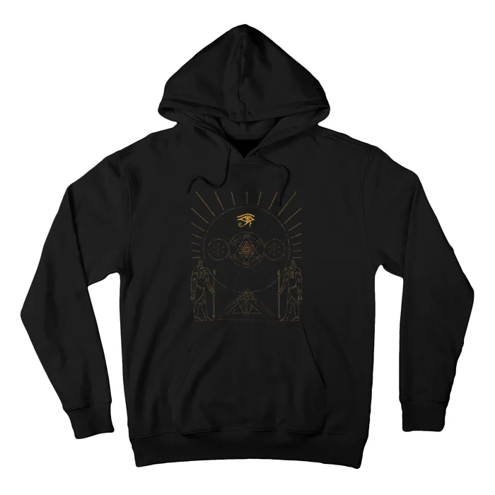 Egyptology Anubis Pyramids Symbol Kemetic Egyptian Hoodie