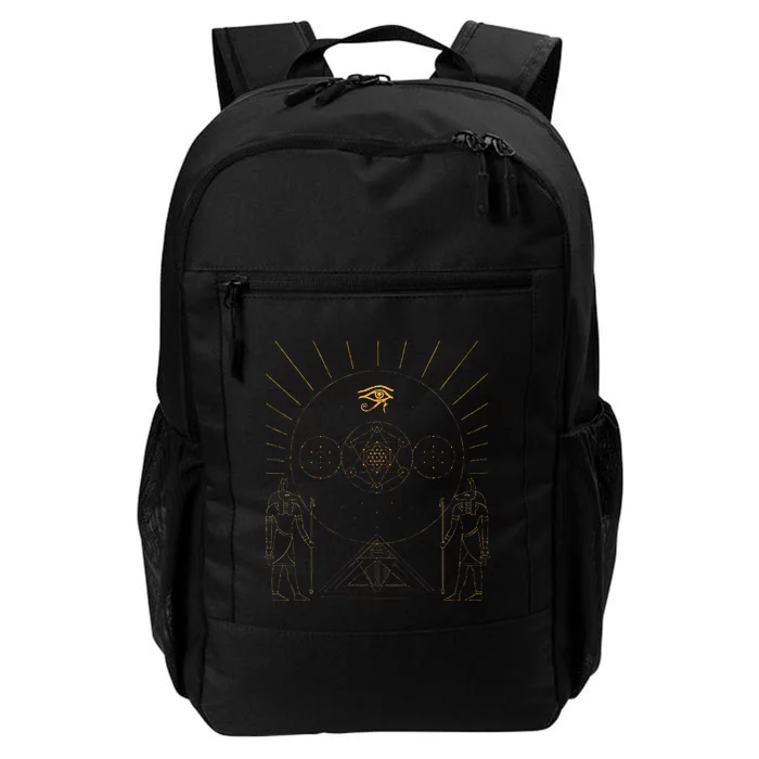 Egyptology Anubis Pyramids Symbol Kemetic Egyptian Daily Commute Backpack