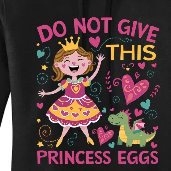 Eggs Allergy Princess Girl Oviallergia Reminder Outfit Women's Pullover Hoodie