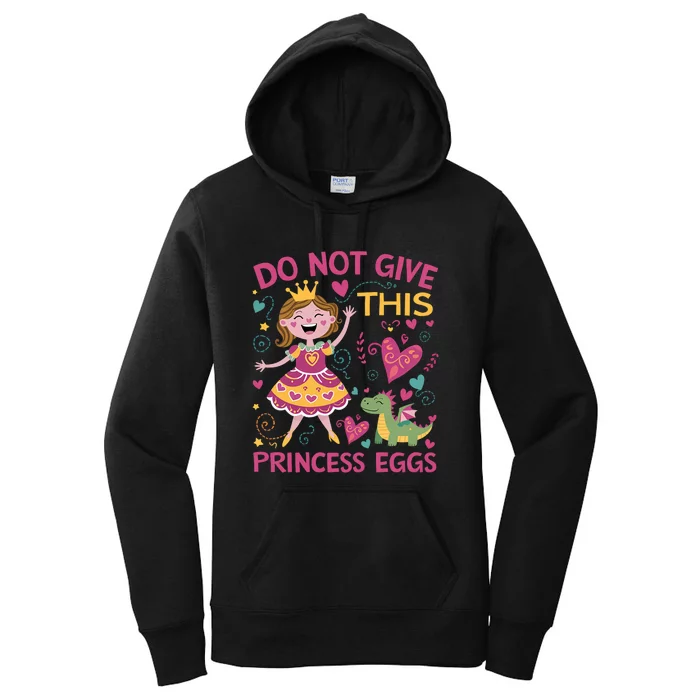 Eggs Allergy Princess Girl Oviallergia Reminder Outfit Women's Pullover Hoodie