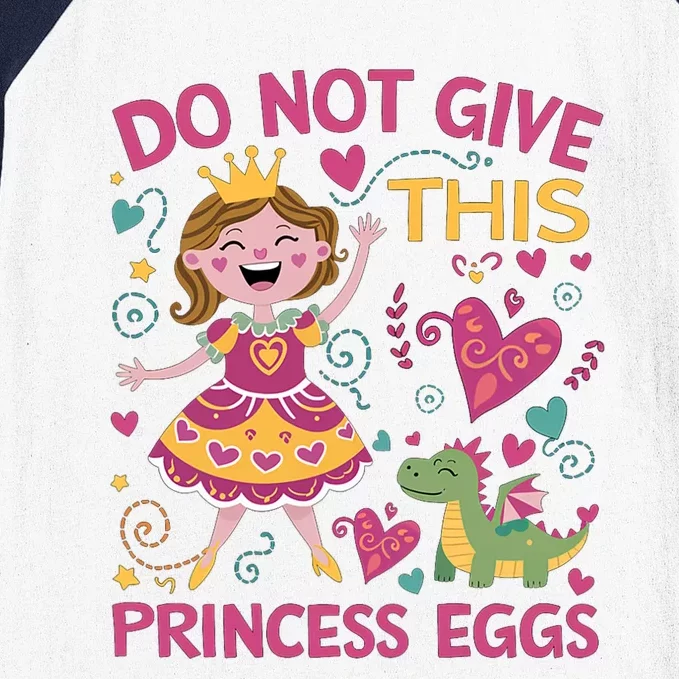 Eggs Allergy Princess Girl Oviallergia Reminder Outfit Baseball Sleeve Shirt