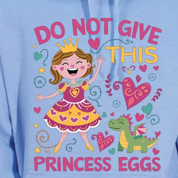 Eggs Allergy Princess Girl Oviallergia Reminder Outfit Unisex Surf Hoodie