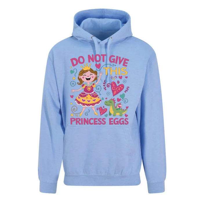 Eggs Allergy Princess Girl Oviallergia Reminder Outfit Unisex Surf Hoodie