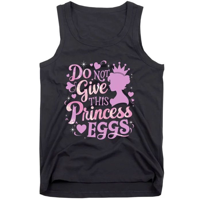 Eggs Allergy Princess Girl Oviallergia Reminder Outfit Tank Top