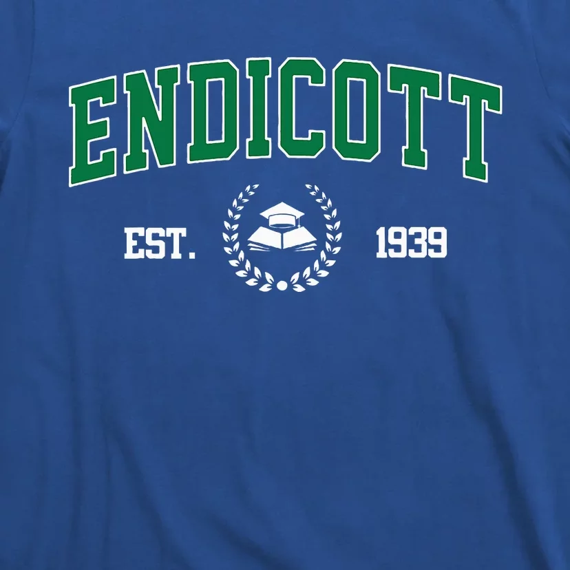 Endicott Arch Retro University Athletic Sports T-Shirt