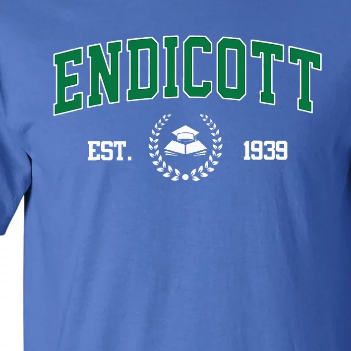 Endicott Arch Retro University Athletic Sports Tall T-Shirt