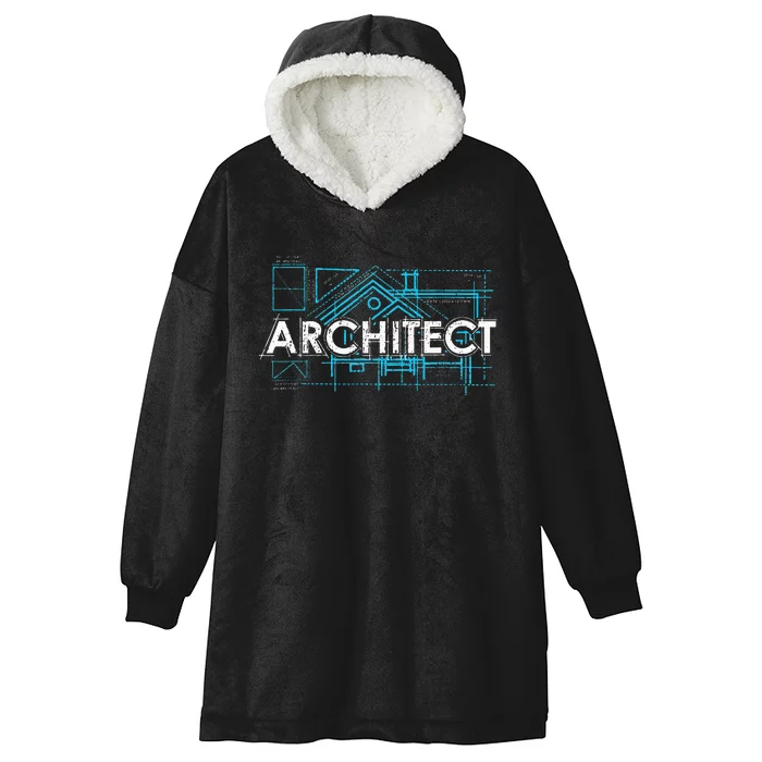 Engineer Architecture Real Estate Architect Hooded Wearable Blanket