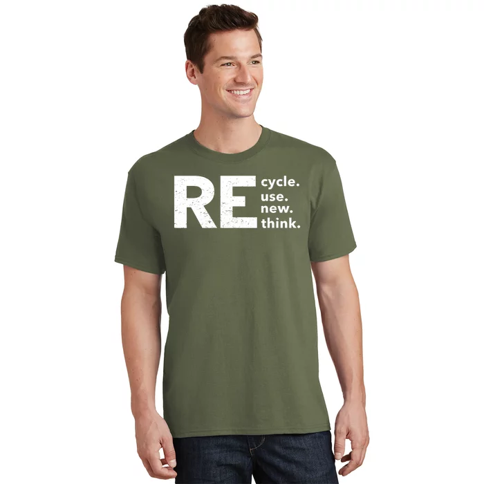 Environmental Activism Recycle Reuse Renew Rethink Crisis T-Shirt