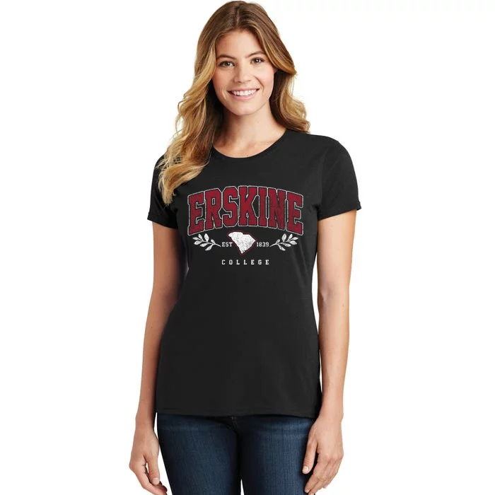 Erskine Arch Retro College Athletic Sports Women's T-Shirt