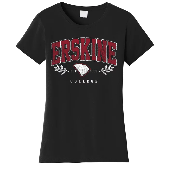 Erskine Arch Retro College Athletic Sports Women's T-Shirt