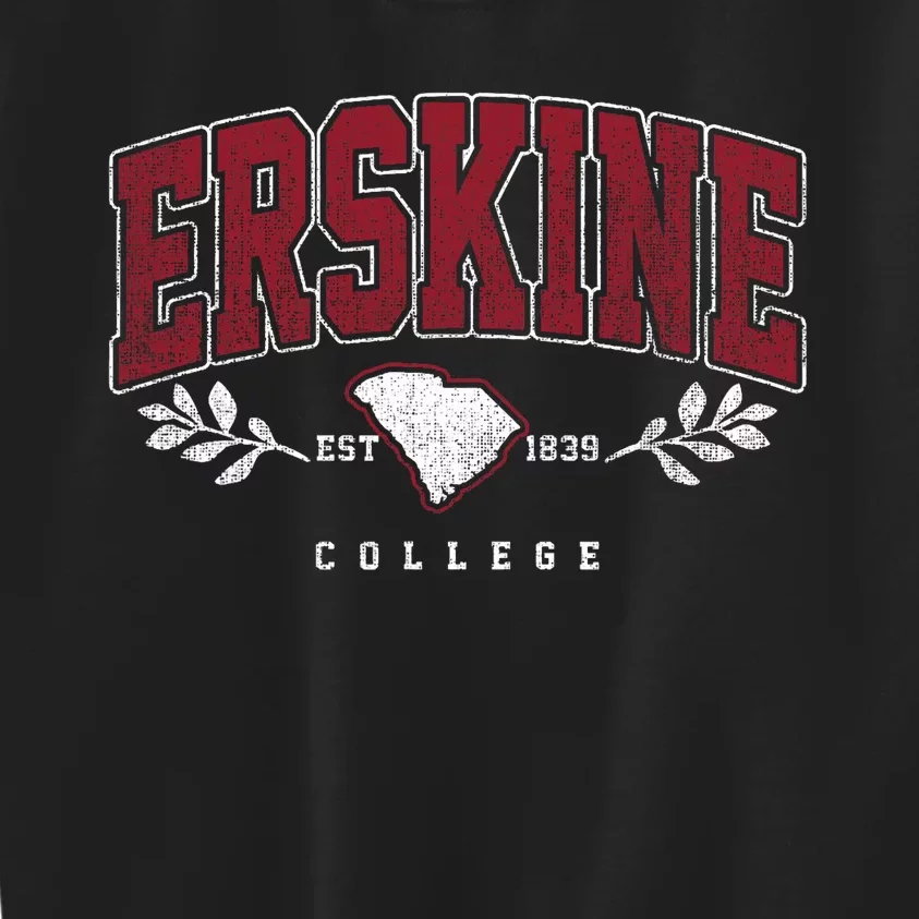 Erskine Arch Retro College Athletic Sports Kids Sweatshirt