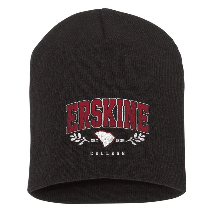 Erskine Arch Retro College Athletic Sports Short Acrylic Beanie