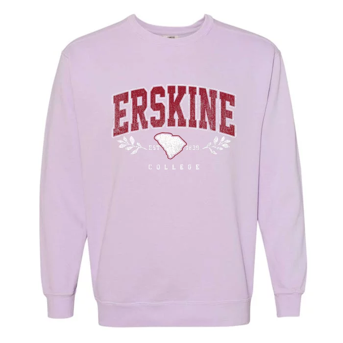 Erskine Arch Retro College Athletic Sports Garment-Dyed Sweatshirt