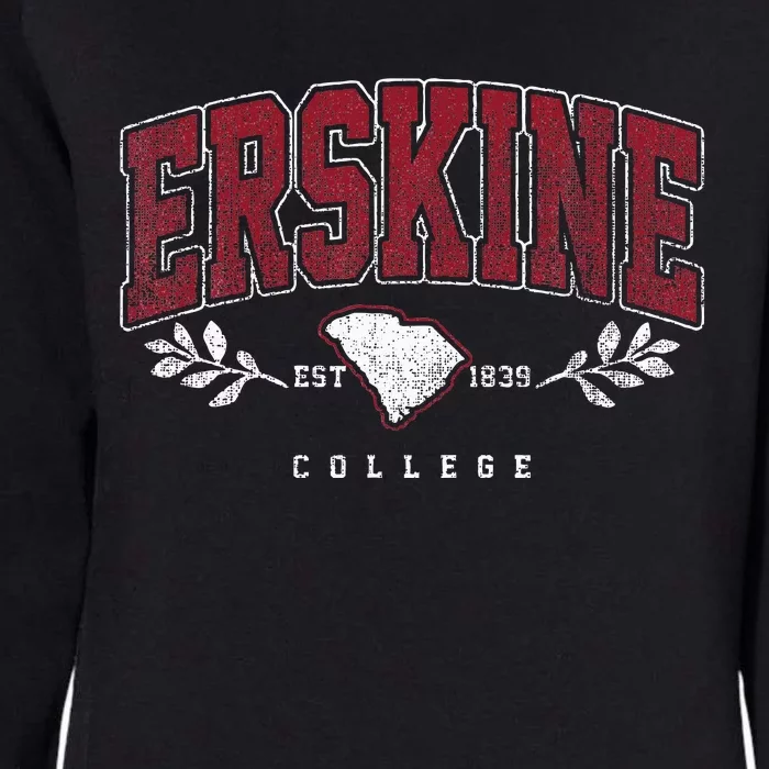 Erskine Arch Retro College Athletic Sports Womens California Wash Sweatshirt