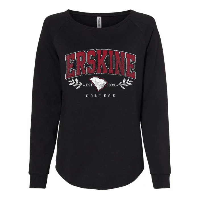 Erskine Arch Retro College Athletic Sports Womens California Wash Sweatshirt