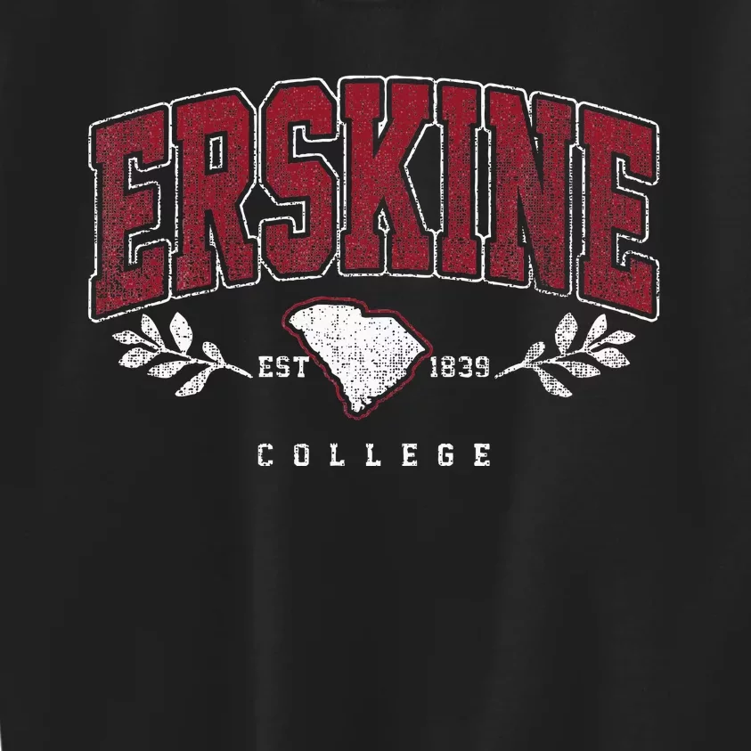 Erskine Arch Retro College Athletic Sports Kids Sweatshirt