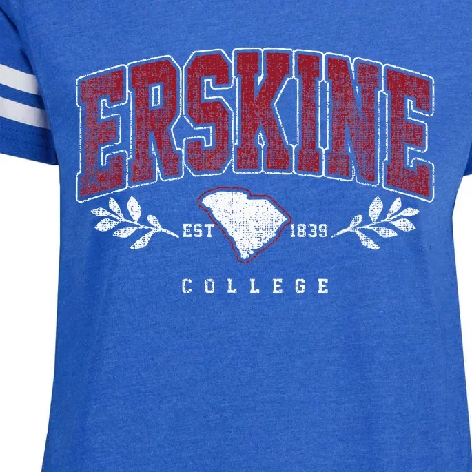 Erskine Arch Retro College Athletic Sports Enza Ladies Jersey Football T-Shirt