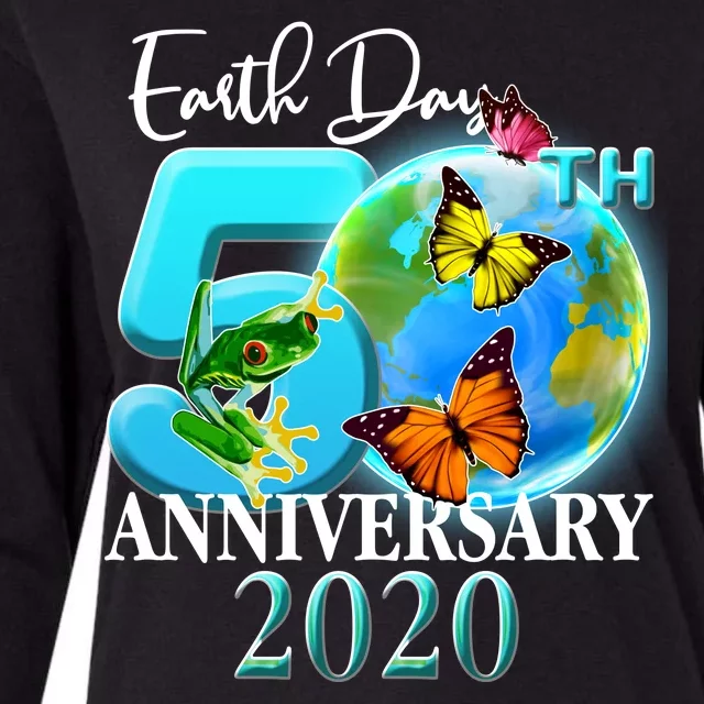 Earth Day 50th Anniversary 2020 Womens Cotton Relaxed Long Sleeve T-Shirt