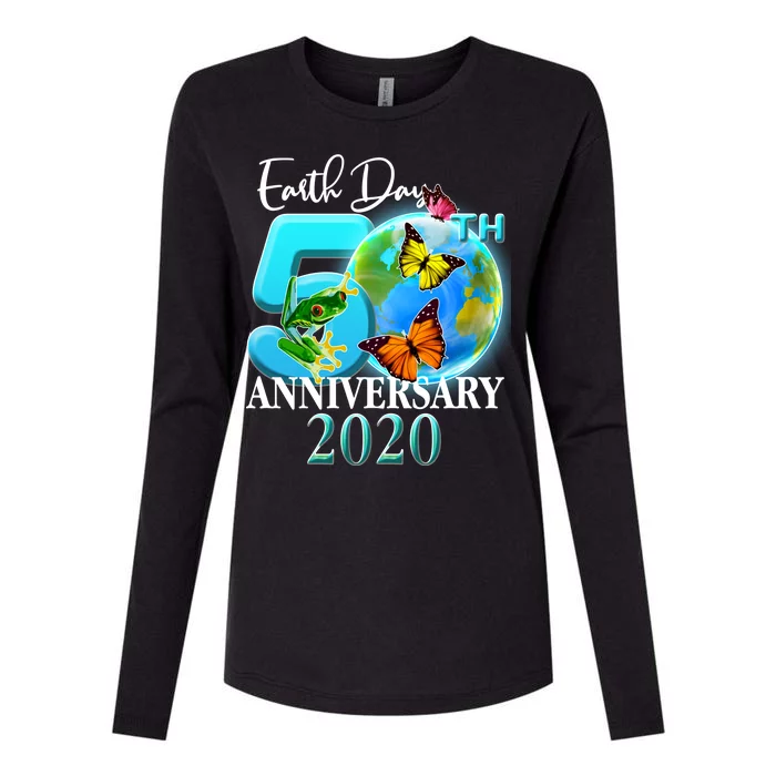 Earth Day 50th Anniversary 2020 Womens Cotton Relaxed Long Sleeve T-Shirt