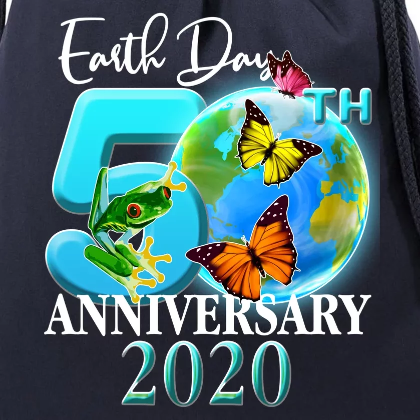 Earth Day 50th Anniversary 2020 Drawstring Bag