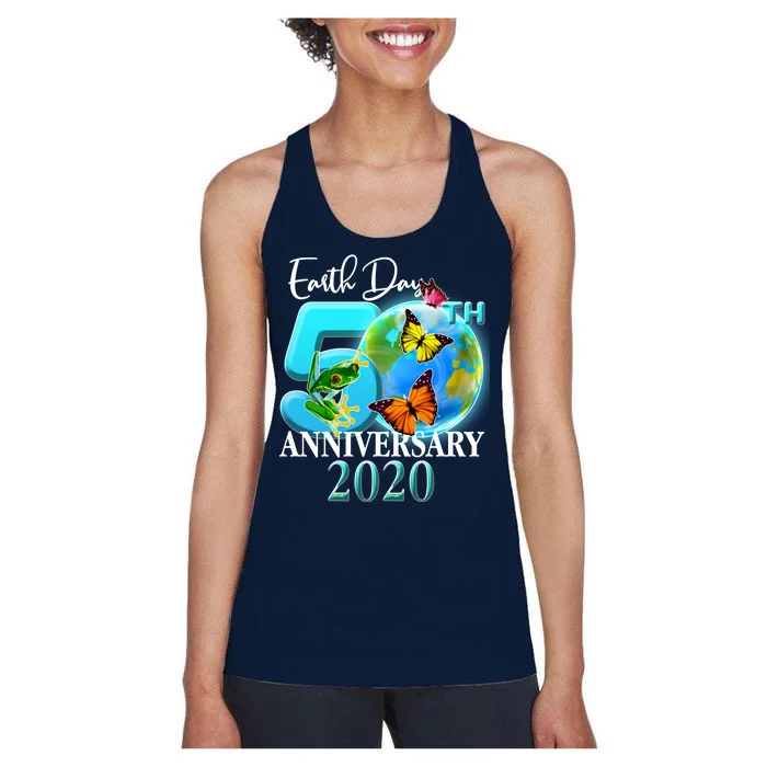 Earth Day 50th Anniversary 2020 Women's Racerback Tank