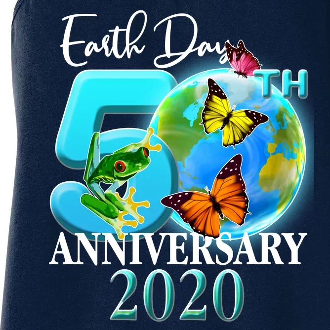 Earth Day 50th Anniversary 2020 Women's Racerback Tank