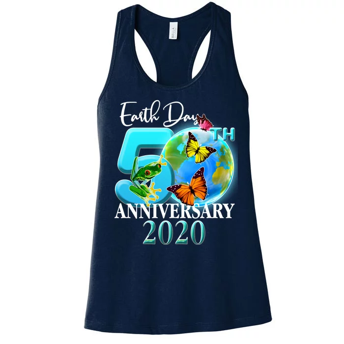 Earth Day 50th Anniversary 2020 Women's Racerback Tank