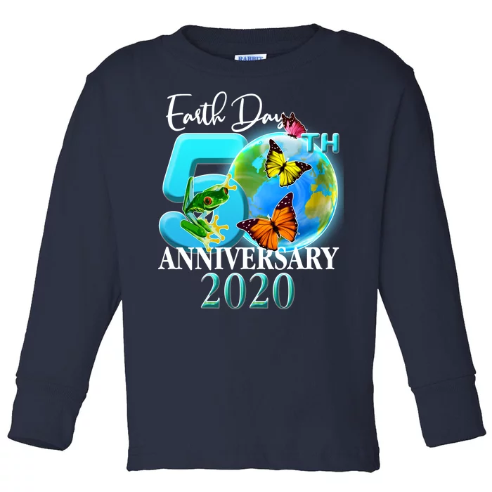 Earth Day 50th Anniversary 2020 Toddler Long Sleeve Shirt