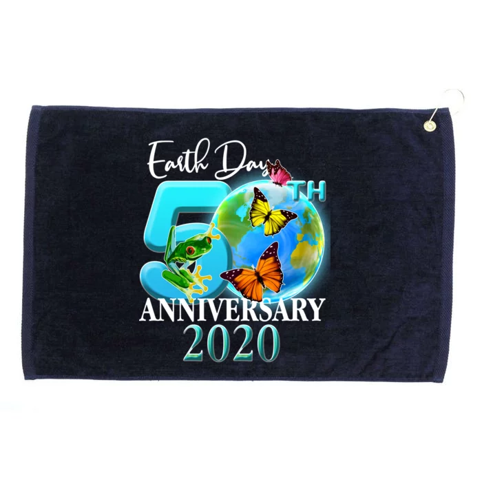 Earth Day 50th Anniversary 2020 Grommeted Golf Towel