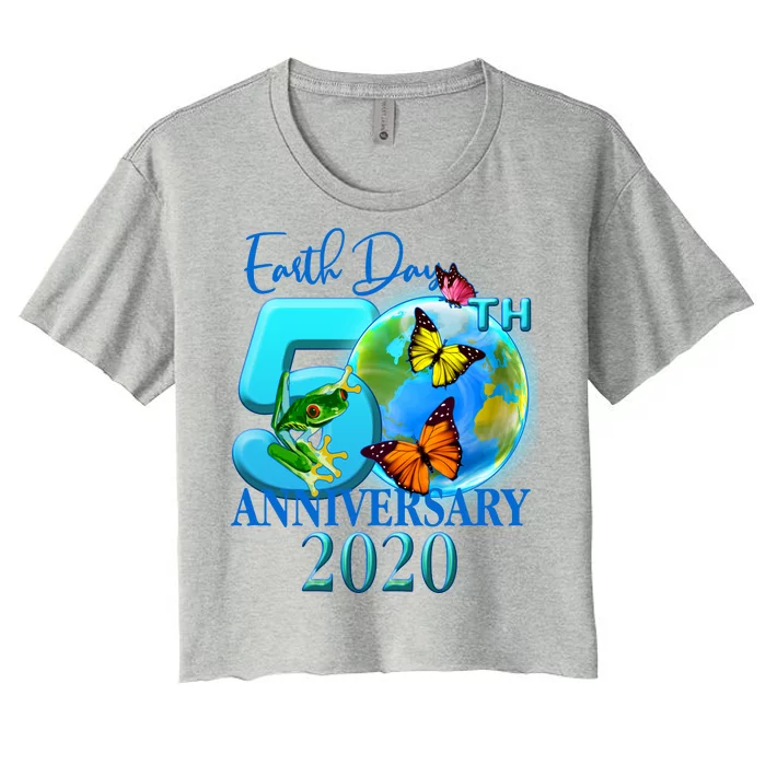 Earth Day 50th Anniversary 2020 Women's Crop Top Tee