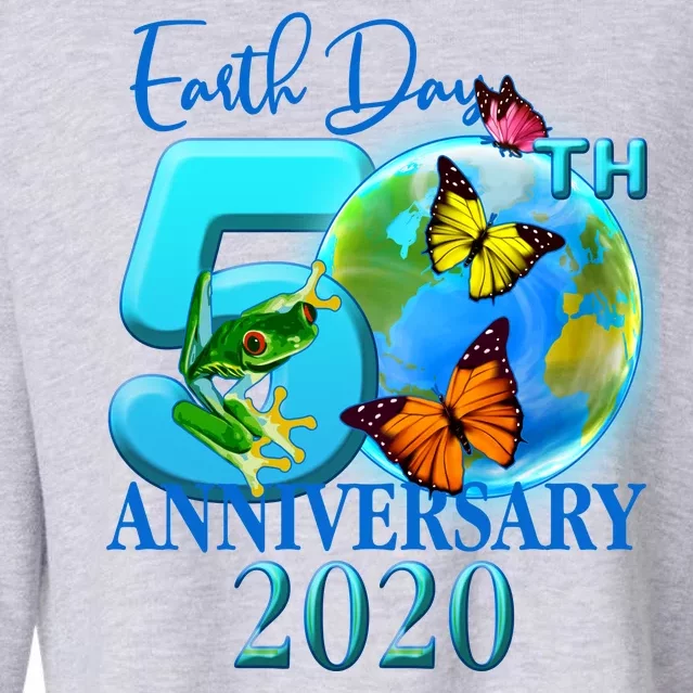 Earth Day 50th Anniversary 2020 Cropped Pullover Crew